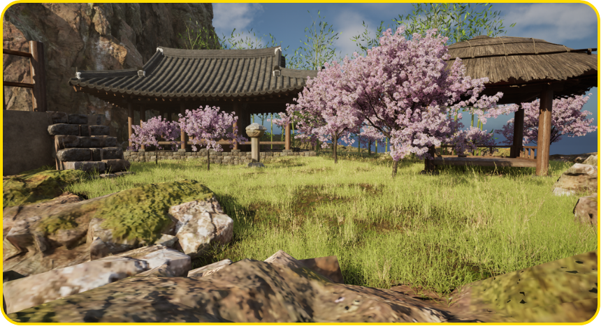 Temple Courtyard & Zen Garden